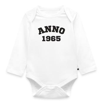 Anno 1965 Anniversaire Année de naissance - Body Bébé bio manches longues - blanc - Devant