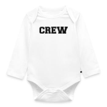 crew - Organic Longsleeve Baby Bodysuit - white - Front