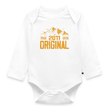 Vintage 2011 Cadeau d’anniversaire - Retro 2011 - Body Bébé bio manches longues - blanc - Devant