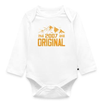 Vintage 2007 Geburtstagsgeschenk - Retro 2007 - Baby Bio-Langarm-Body - Weiß - Vorne
