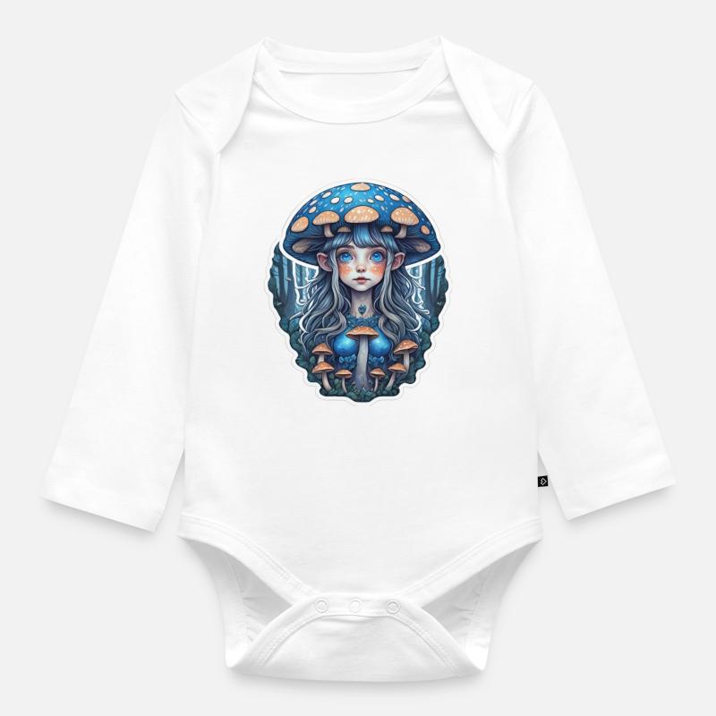 Elfe - Baby Bio-Langarm-Body - Weiß
