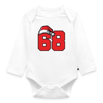 68 Numéro Noël - Body Bébé bio manches longues - blanc - Devant