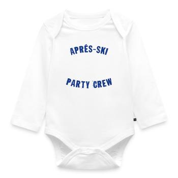 Après-ski Party Crew Dire - Body Bébé bio manches longues - blanc - Devant