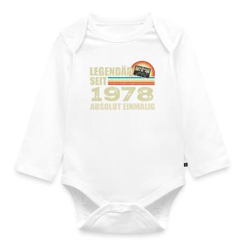 Légendaire depuis 1978 - absolument unique - Body Bébé bio manches longues - blanc - Devant