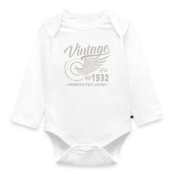 Vintage 1932 Year of birth 88 Birthday 88 Vintage - Organic Longsleeve Baby Bodysuit - white - Front