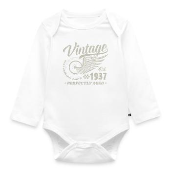 Millésime 1937 Année de naissance 83 Anniversaire 83 Millésime - Body Bébé bio manches longues - blanc - Devant