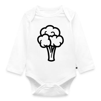 broccoli - Organic Longsleeve Baby Bodysuit - white - Front