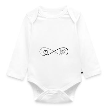 Bouledogue français - Body Bébé bio manches longues - blanc - Devant