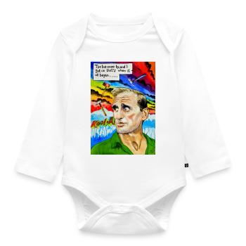 Cowboy Neal Cassady - Baby Bio-Langarm-Body - Weiß - Vorne
