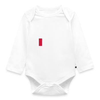 Mama - battery is empty - Organic Longsleeve Baby Bodysuit - white - Front