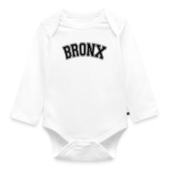 BRONX, NYC - Baby Bio-Langarm-Body - Weiß - Vorne