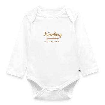 Nuremberg - Organic Longsleeve Baby Bodysuit - white - Front