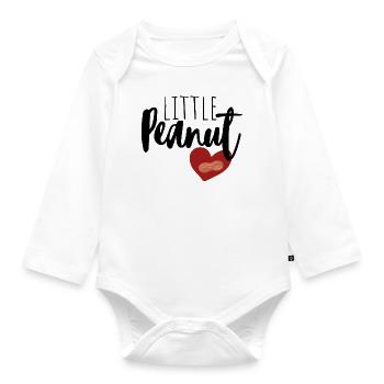 Petite arachide - Body Bébé bio manches longues - blanc - Devant
