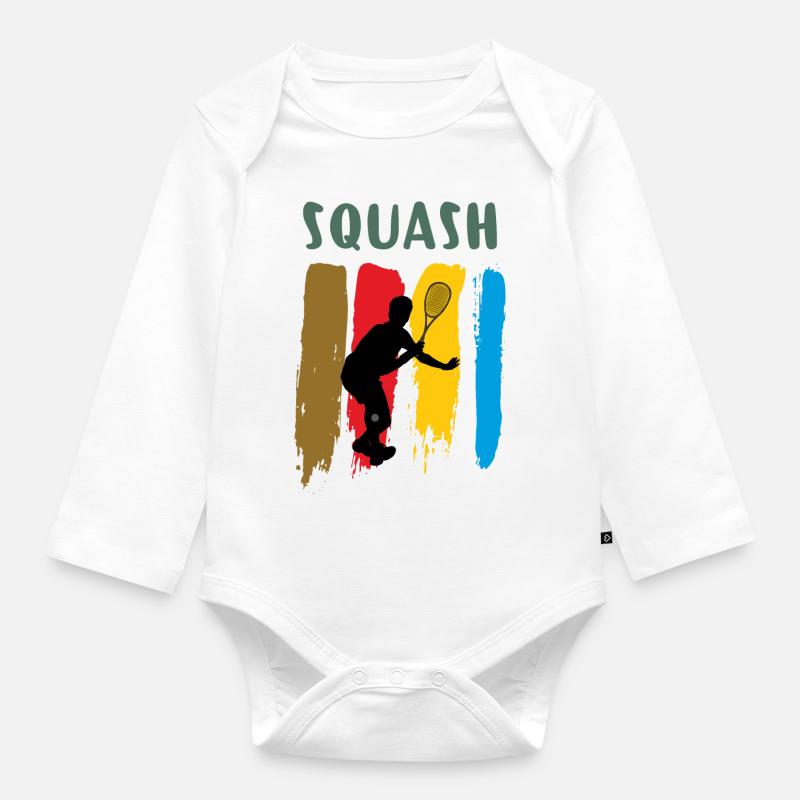 Squash - Baby Bio-Langarm-Body - Weiß