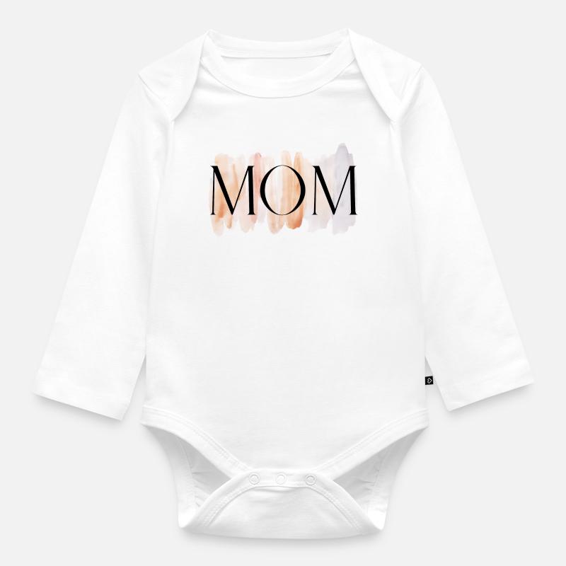 MAMAN - Body Bébé bio manches longues - blanc