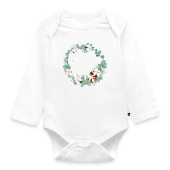 Mama 2022 Schwanger Schwangerschaft Mom To Be - Baby Bio-Langarm-Body - Weiß - Vorne