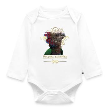 The cacique parrot - Organic Longsleeve Baby Bodysuit - white - Front