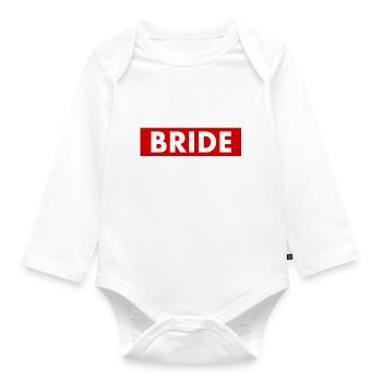 Team bride - Body Bébé bio manches longues - blanc - Devant