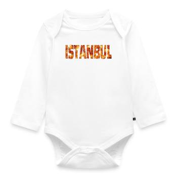 Istanbul - Baby Bio-Langarm-Body - Weiß - Vorne