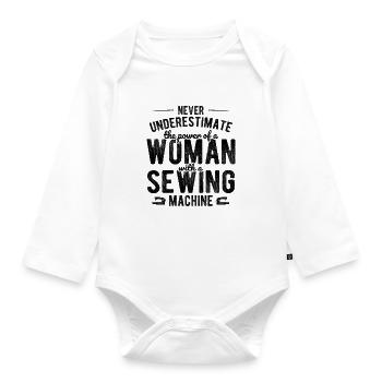 Nähen Und Schneidern Für Näher - Baby Bio-Langarm-Body - Weiß - Vorne