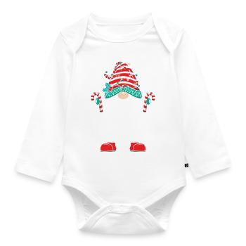 Cadeaux de Noël Noël - Body Bébé bio manches longues - blanc - Devant