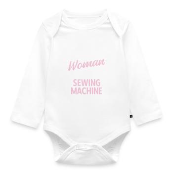 Nähen Und Schneidern Für Näher - Baby Bio-Langarm-Body - Weiß - Vorne