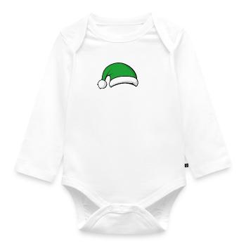 The Social Elf - Organic Longsleeve Baby Bodysuit - white - Front