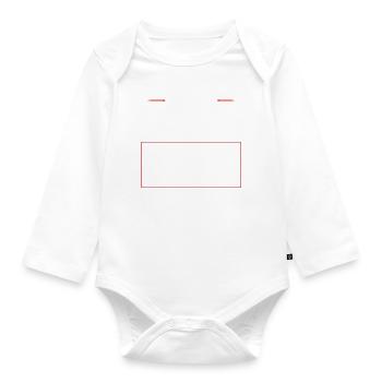 Cycling Crew - Organic Longsleeve Baby Bodysuit - white - Front