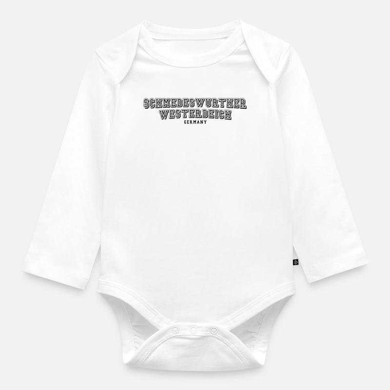 Schmedeswurtherwesterdeich - Body Bébé bio manches longues - blanc