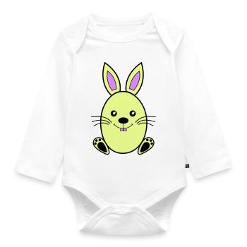 osterhase - Baby Bio-Langarm-Body - Weiß - Vorne
