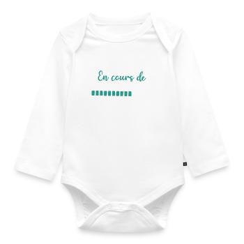 Retraite en cours de chargement - Body Bébé bio manches longues - blanc - Devant