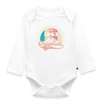 Geburtstagsgeschenk 1967 Frauen | Jahrgang 1967 - Baby Bio-Langarm-Body - Weiß - Vorne