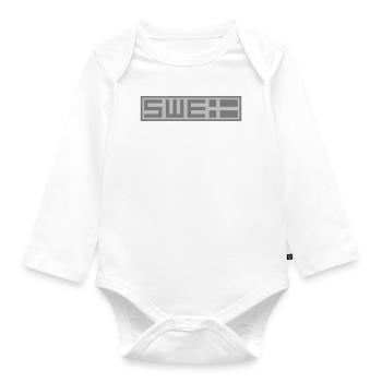Swedish tactical - Organic Longsleeve Baby Bodysuit - white - Front