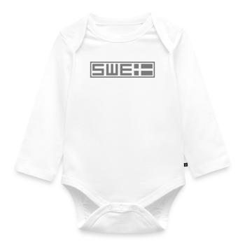 Swedish tactical - Organic Longsleeve Baby Bodysuit - white - Front