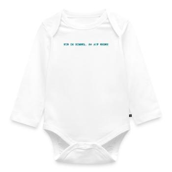 Das Vaterunser - Baby Bio-Langarm-Body - Weiß - Vorne