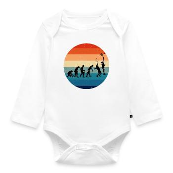 Paddle Paddle Racket Paddle Tennis Schlägersport - Organic Longsleeve Baby Bodysuit - white - Front