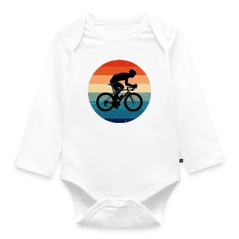 Road Cycling Road Bike Road Bike Road Bike - Organic Longsleeve Baby Bodysuit - white - Front