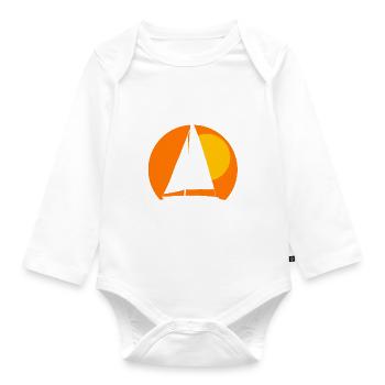 Let's Do Boat Stuff Bootskapitän - Baby Bio-Langarm-Body - Weiß - Vorne