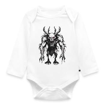 Wendigo / Evil Spirit / Possessive / Horror - Organic Longsleeve Baby Bodysuit - white - Front