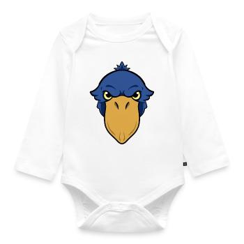 Oiseau à bec-en-sabot Ornithologue Forêt I Cadeau - Body Bébé bio manches longues - blanc - Devant