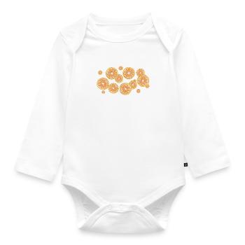 Der Duft der Blutorangen - Baby Bio-Langarm-Body - Weiß - Vorne