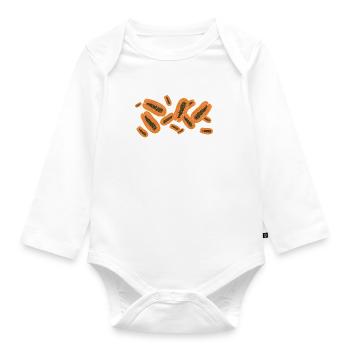 Der Duft der Papayas - Baby Bio-Langarm-Body - Weiß - Vorne