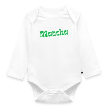 Post Pilates Matcha Green - Baby Bio-Langarm-Body - Weiß - Vorne