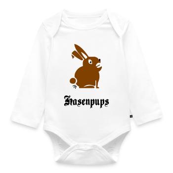 Hasenpups - Body Bébé bio manches longues - blanc - Devant