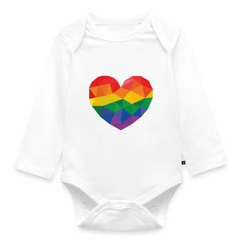 Sois fier de qui tu es! - LGBT - Body Bébé bio manches longues - blanc - Devant