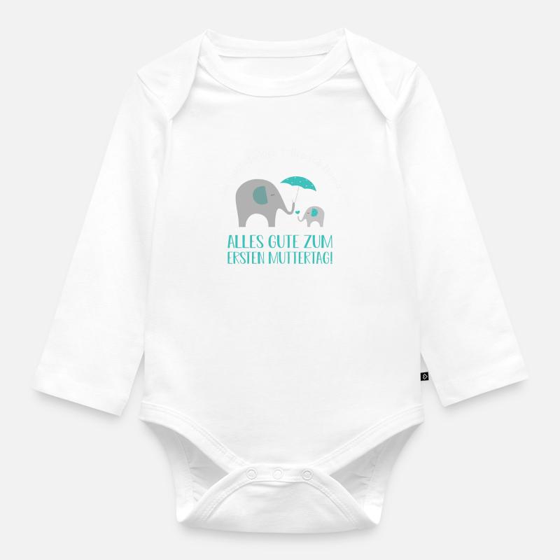 Muttertag - Baby Bio-Langarm-Body - Weiß
