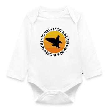 Adler Nature et faune - Body Bébé bio manches longues - blanc - Devant
