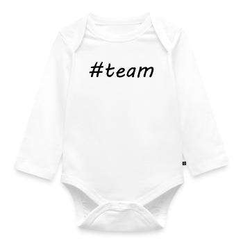 #équipe - Body Bébé bio manches longues - blanc - Devant