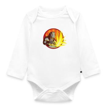 Schweißer bei der Arbeit - Lustiges EisenschweißarbeiterGeschenk - Baby Bio-Langarm-Body - Weiß - Vorne