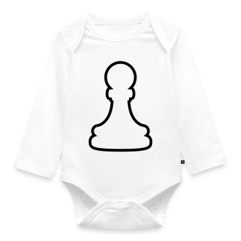 White Bauer Figure - Body Bébé bio manches longues - blanc - Devant